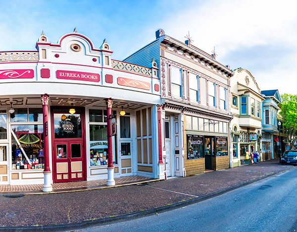 downtown eureka near bear river