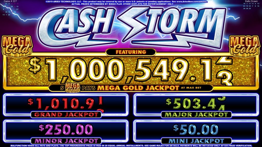 cash storm jackpot